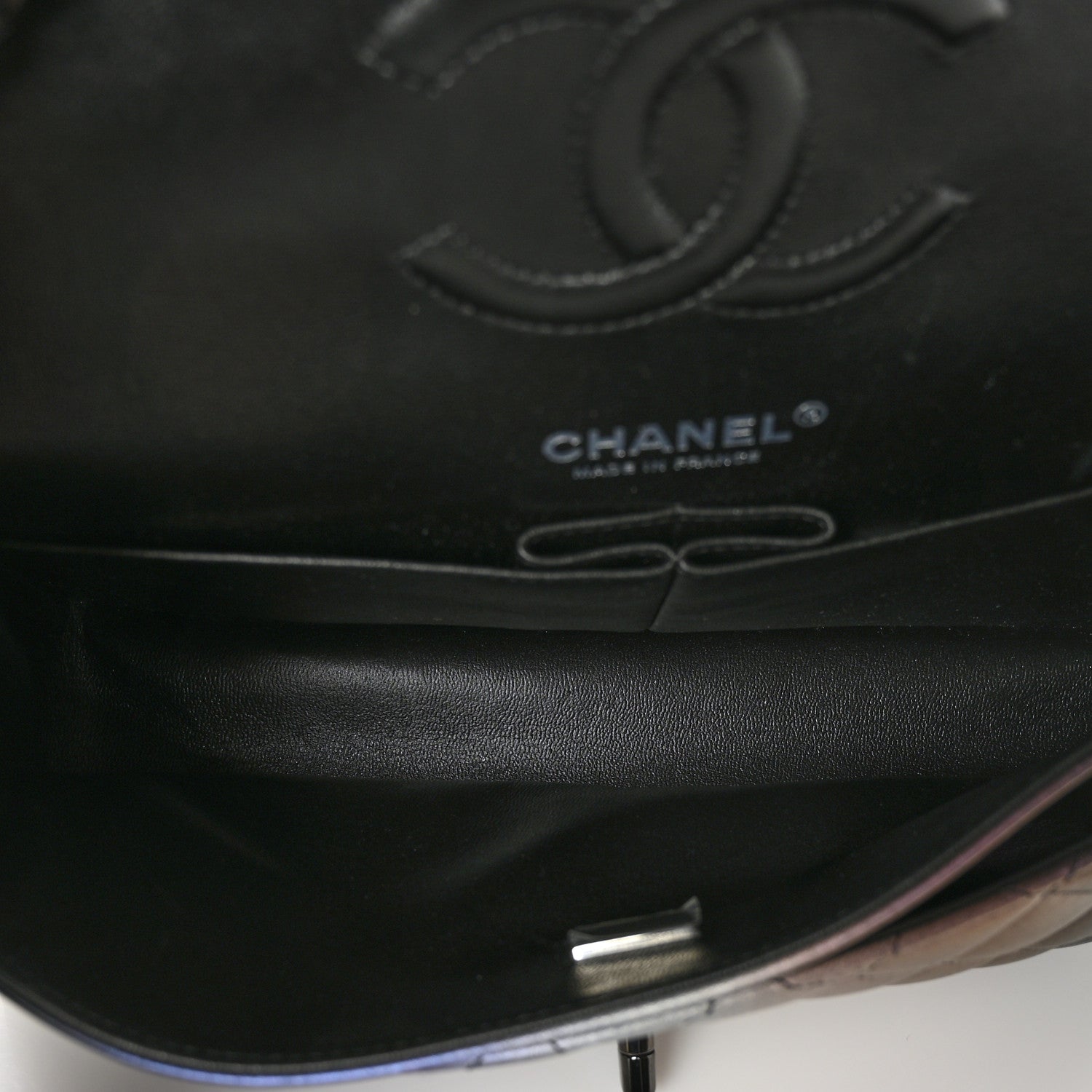 Chanel Calfskin Quilted Ombre Medium Double Flap Black 5 of 9
