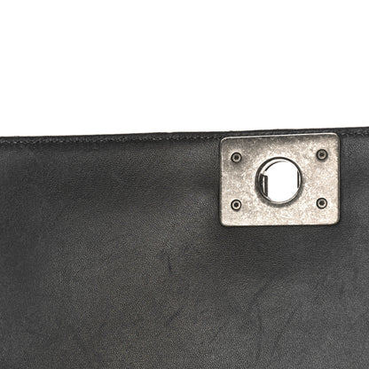 Chanel Glazed Calfskin Medium Boy Flap Black 12 of 14