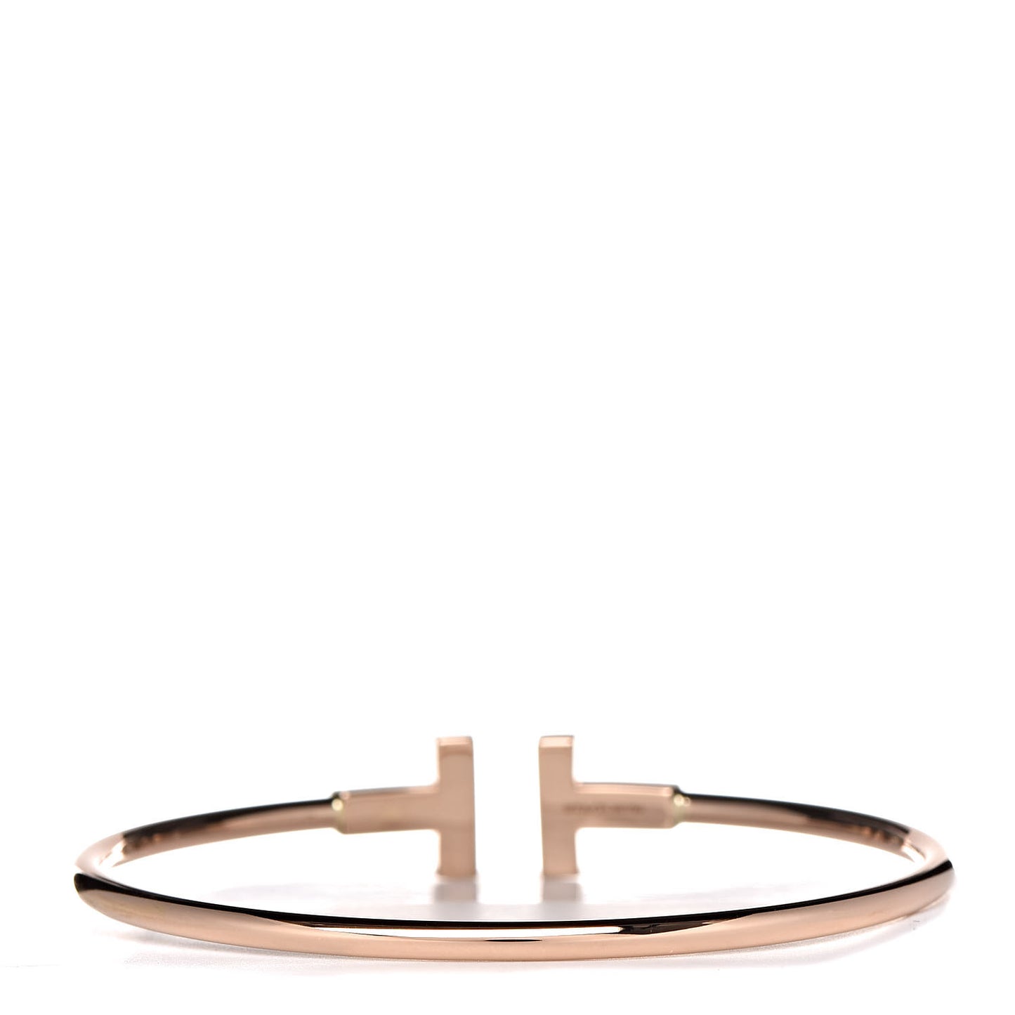 18K Rose Gold T Wire Bracelet