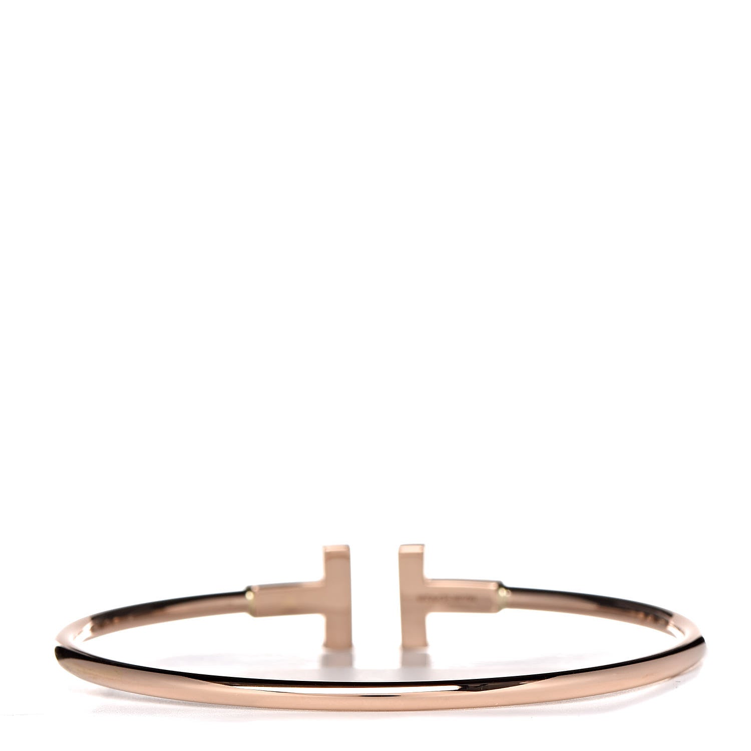 Tiffany 18K Rose Gold T Wire Bracelet 3 of 5