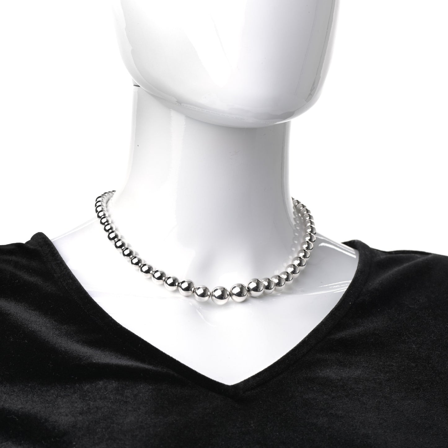 Sterling Silver HardWear Graduated Ball Necklace