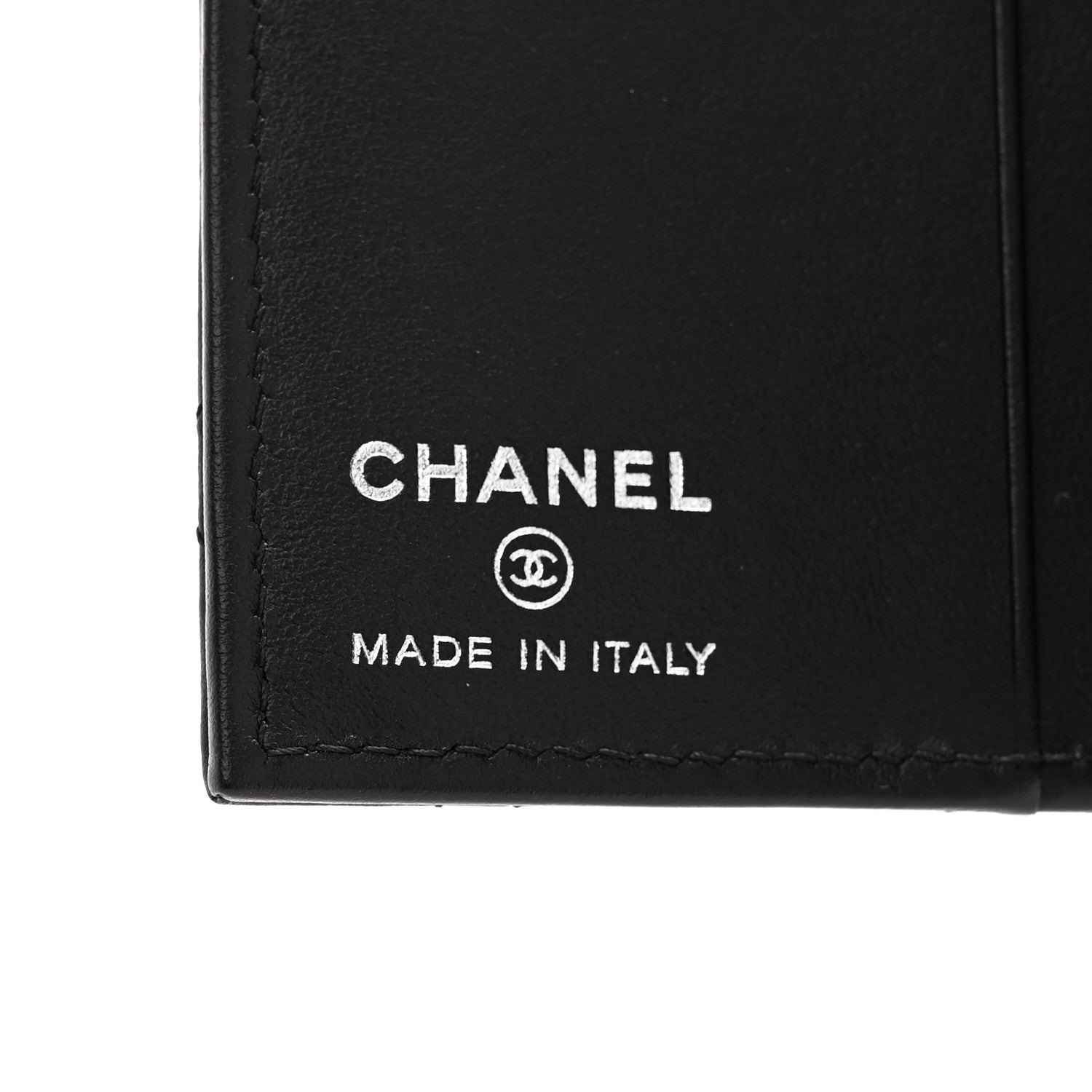 Chanel Calfskin Quilted Card Holder Wallet So Black 6 of 11