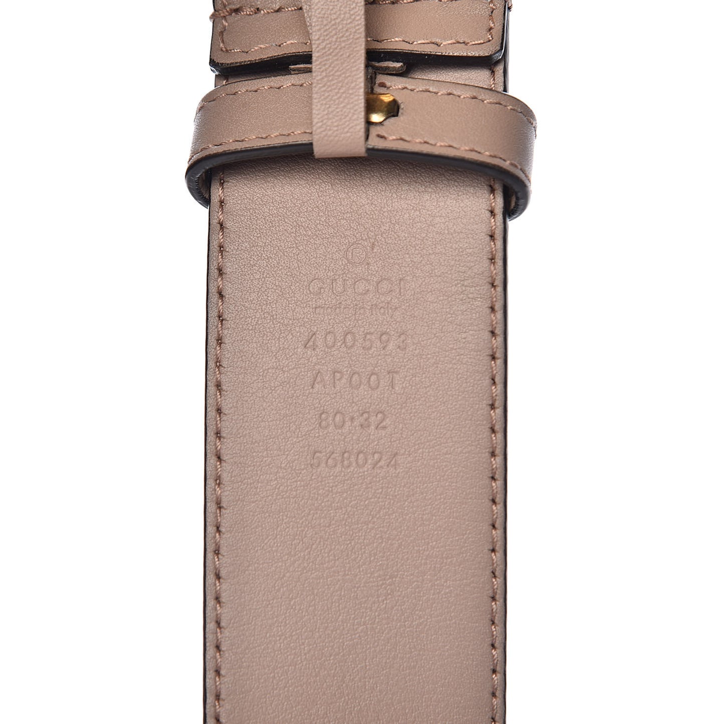 Calfskin Double G 40mm Belt 80 32 Porcelain Rose