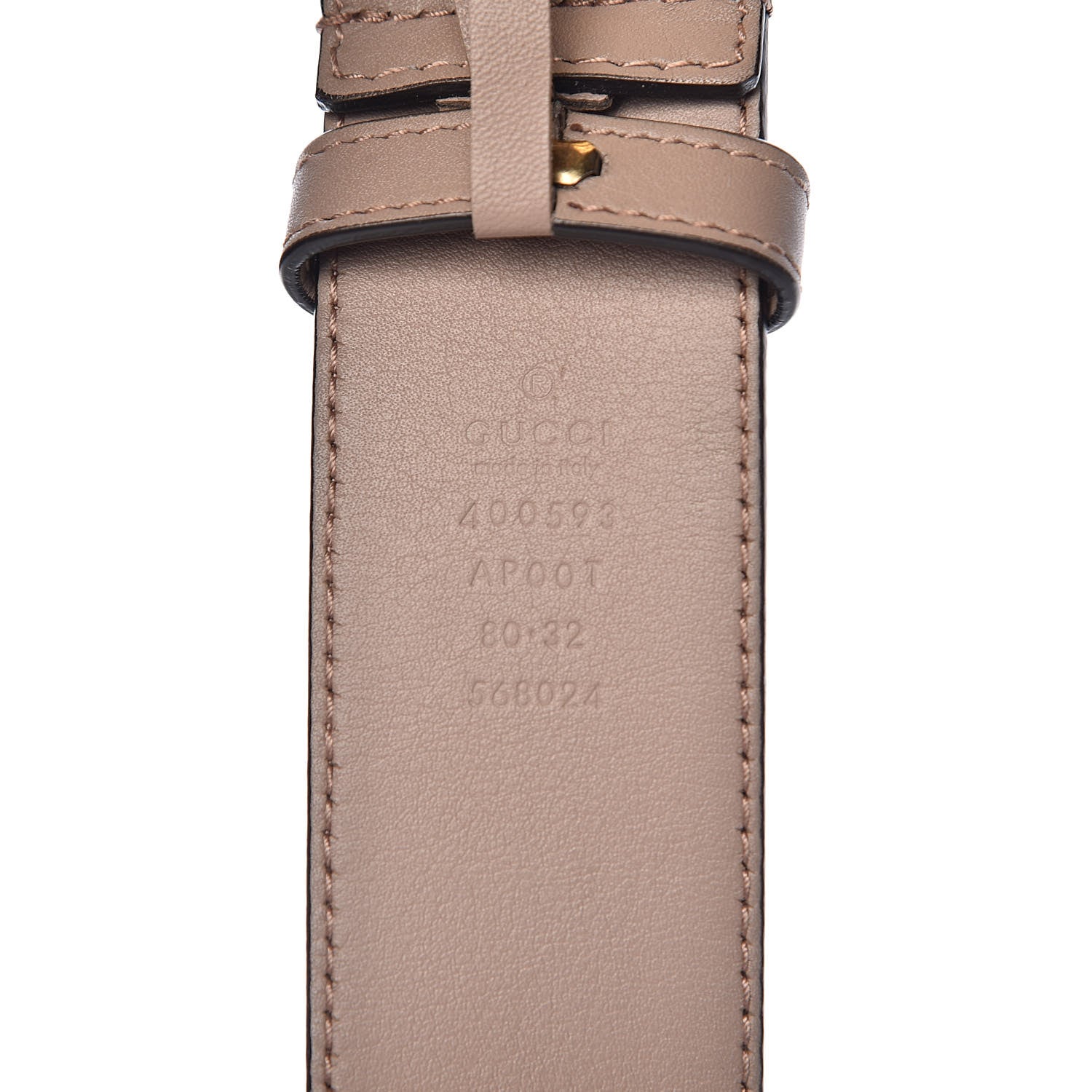 Gucci Calfskin Double G 40mm Belt 80 32 Porcelain Rose 4 of 6