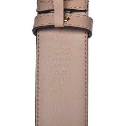 Gucci Calfskin Double G 40mm Belt 80 32 Porcelain Rose 4 of 6