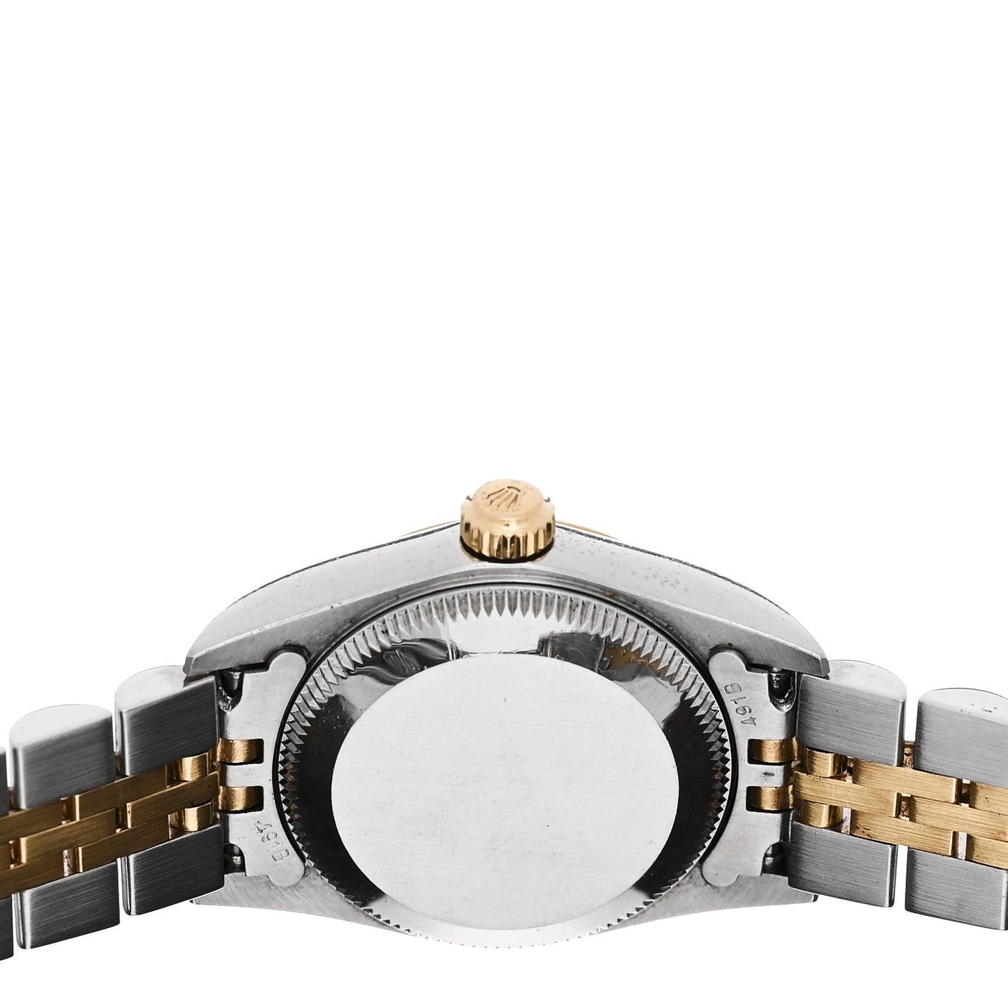 Stainless Steel 18K Yellow Gold Diamond 26mm Oyster Perpetual Watch Champagne 76193