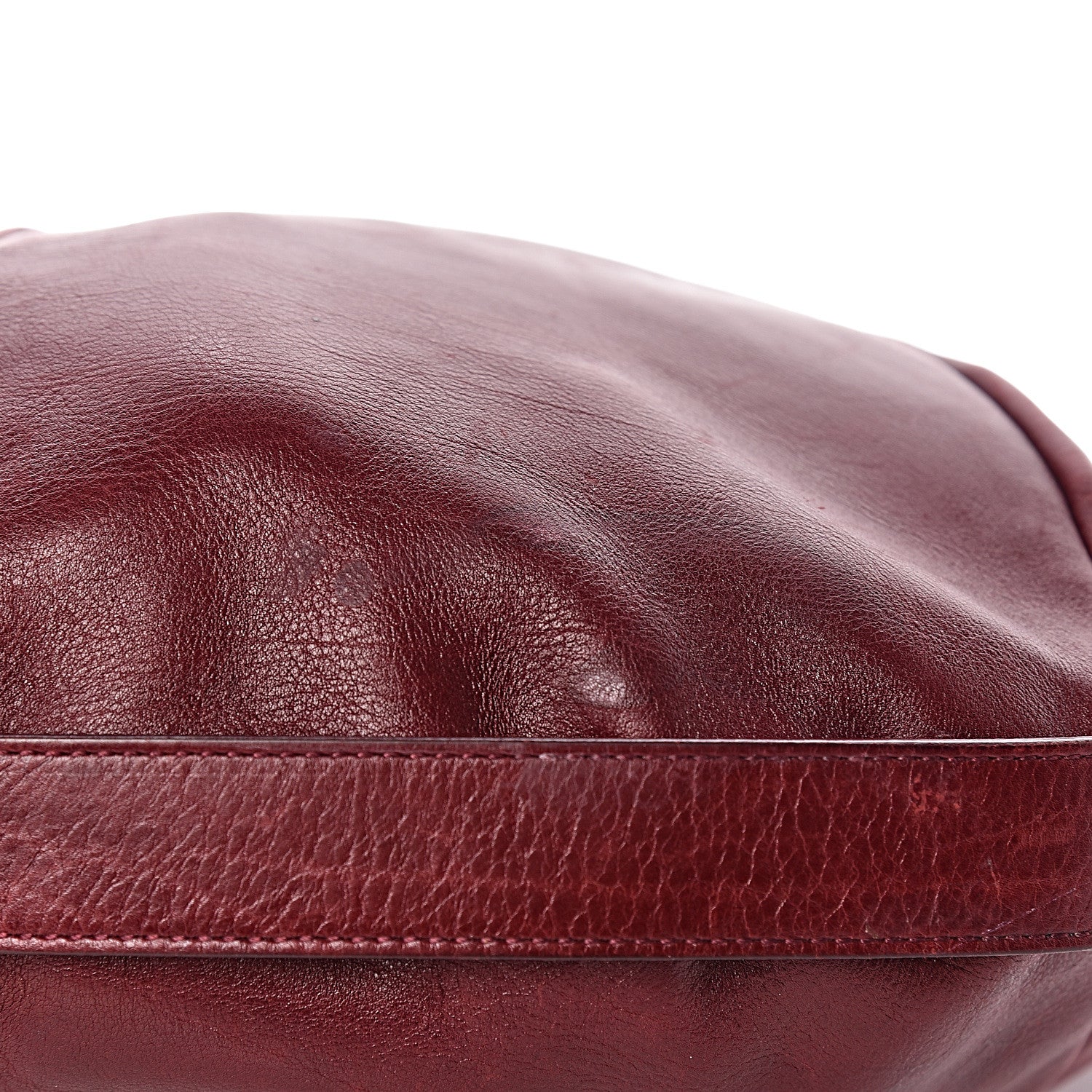 Saint Laurent Buffalo Medium Mombasa Horn Bag Red 13 of 25