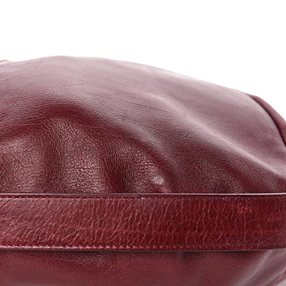 Saint Laurent Buffalo Medium Mombasa Horn Bag Red 13 of 25