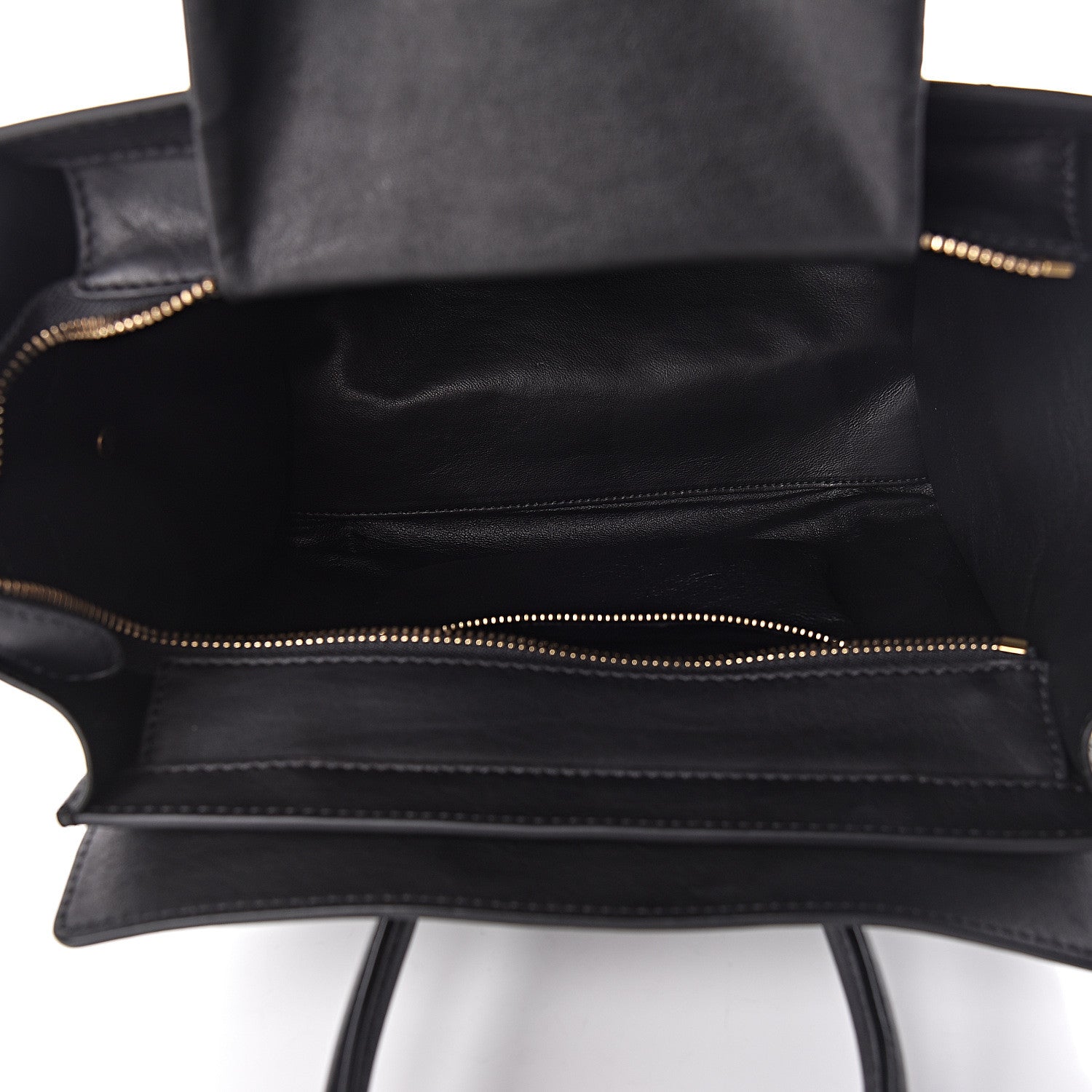 Celine Smooth Calfskin Micro Luggage Black 5 of 10