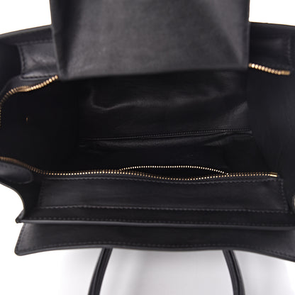 Celine Smooth Calfskin Micro Luggage Black 5 of 10