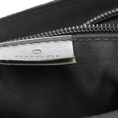 Gucci Monogram Small Double Buckle Flap Messenger Bag Black 11 of 12