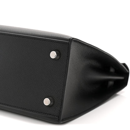Hermes Epsom Kelly Sellier 25 Black 10 of 11