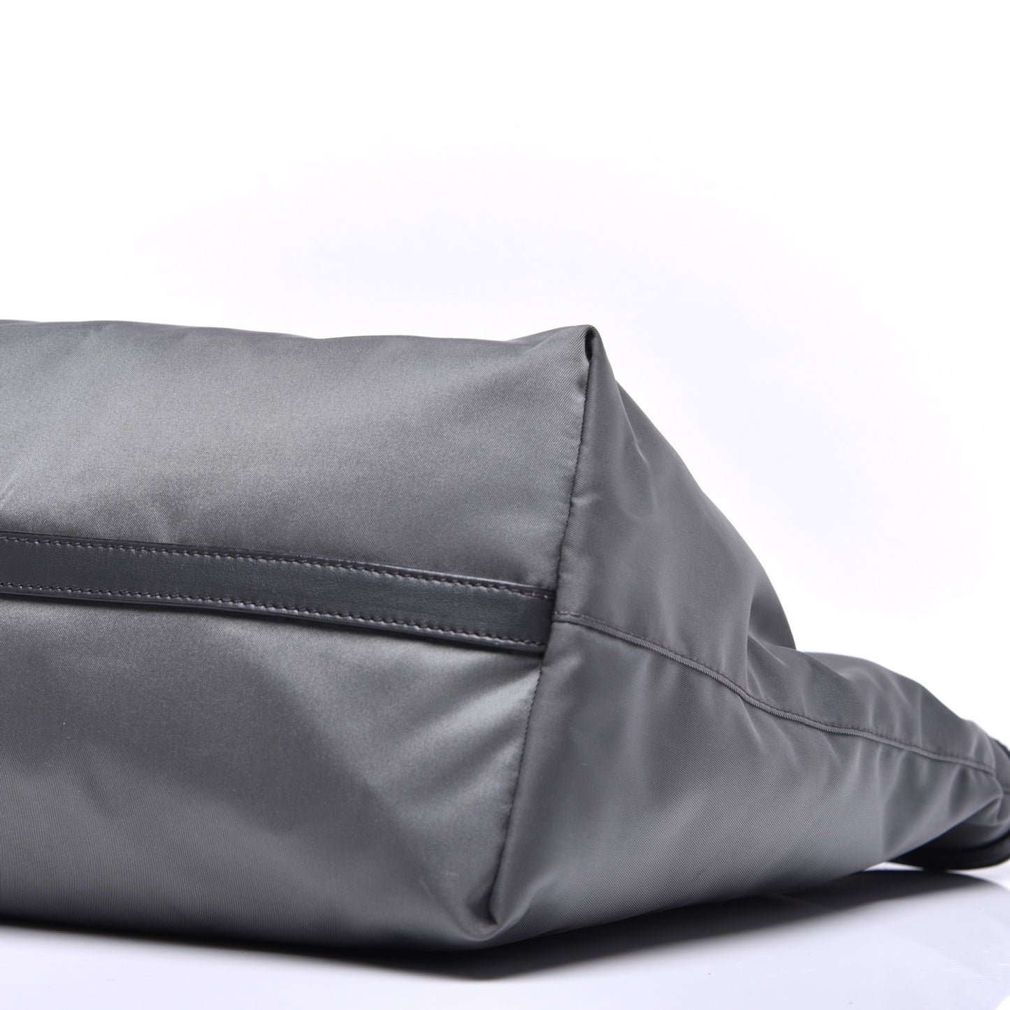 Tessuto Nylon Soft Calf Shopping Tote Ardesia