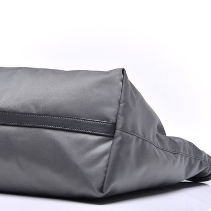 Prada Tessuto Nylon Soft Calf Shopping Tote Ardesia 8 of 8