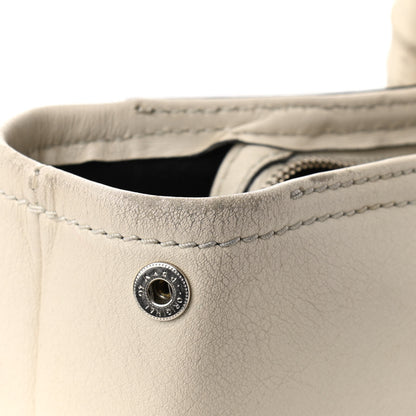 Alexander McQueen Calfskin Whipstitch Folk Tote White 10 of 20
