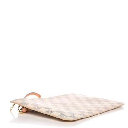 Louis Vuitton Damier Azur Neverfull MM GM Pochette Rose Ballerine 4 of 7