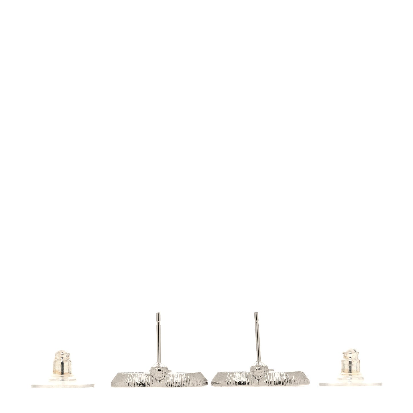 Crystal CC Earrings Silver
