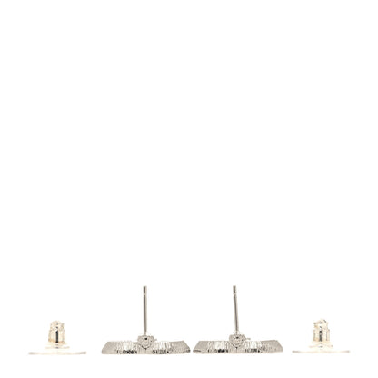 Chanel Crystal CC Earrings Silver 3 of 4