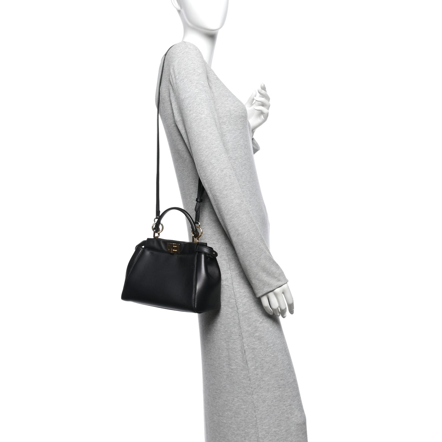 Nappa Mini Peekaboo Iconic Satchel Black