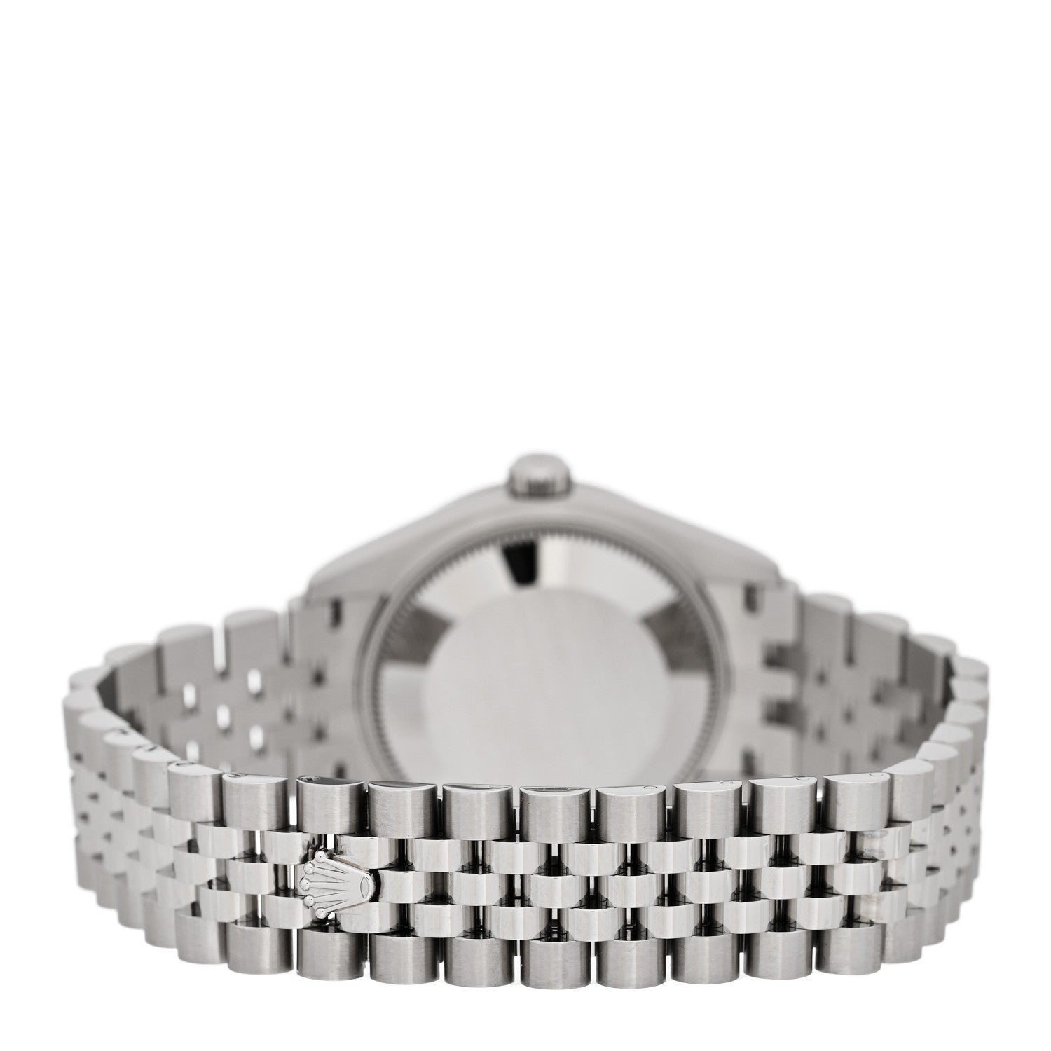 Rolex Stainless Steel 18K White Gold Diamond 31mm Oyster Perpetual Datejust Watch Aubergine Roman 278274 3 of 5