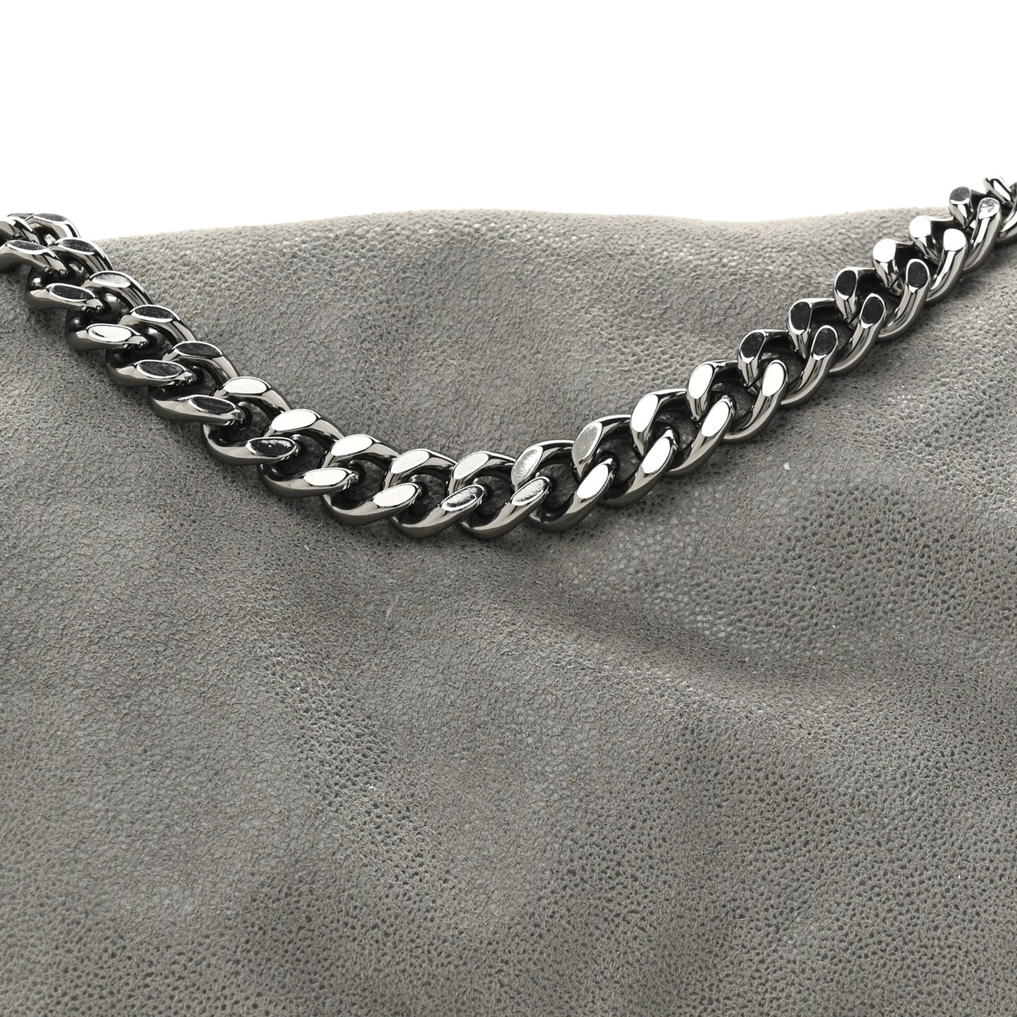 Shaggy Deer Falabella Fold Over Tote Grey