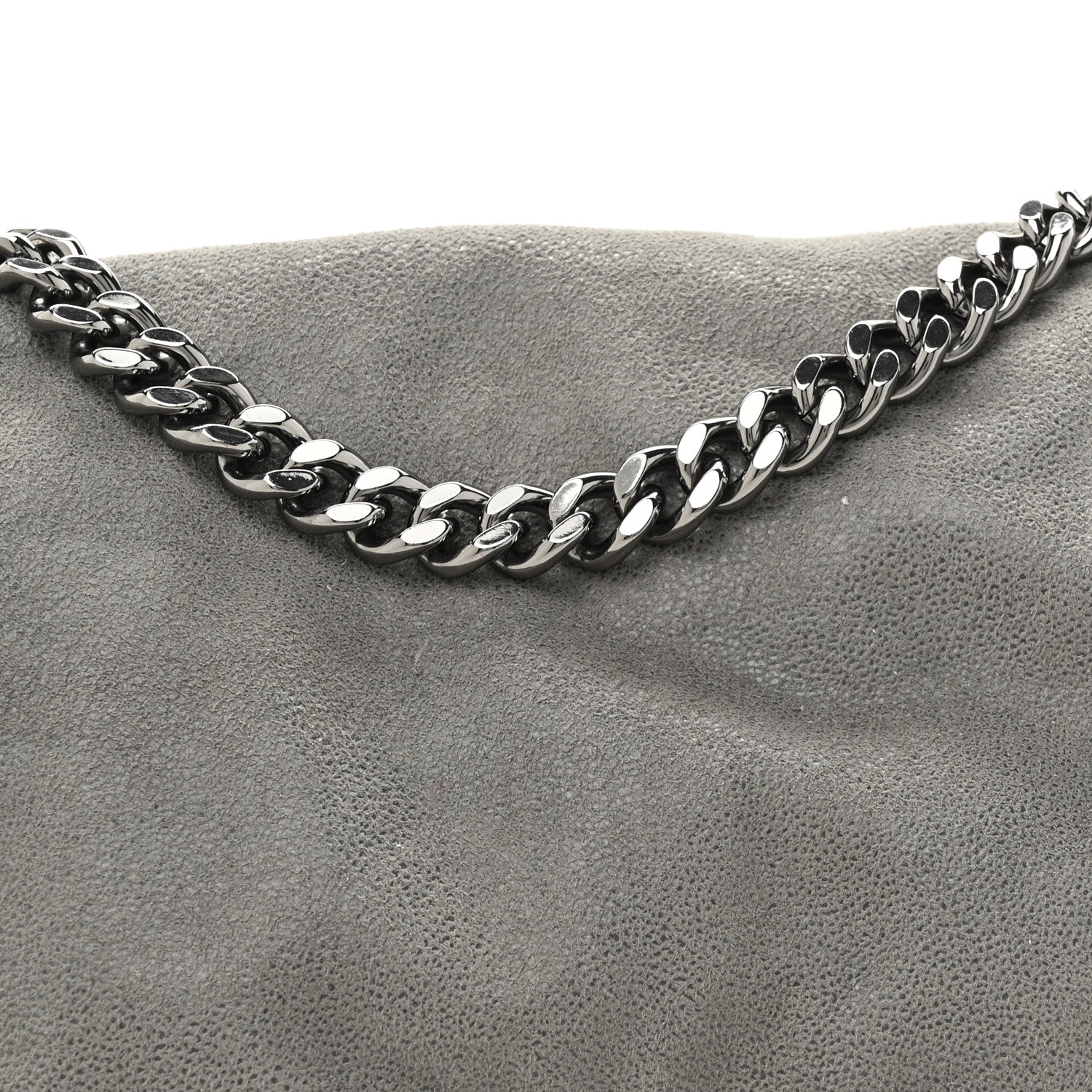 Stella McCartney Shaggy Deer Falabella Fold Over Tote Grey 7 of 9