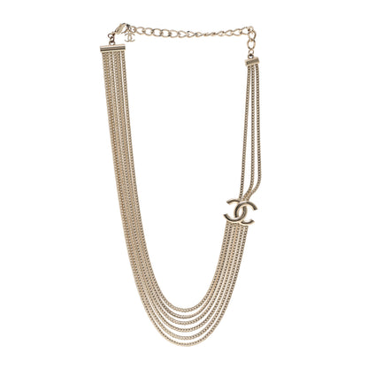 Chanel Metal Chain CC Choker Light Gold 3 of 6