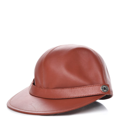 Hermes Lambskin Clou de Selle Golf Hat 58 1 of 10