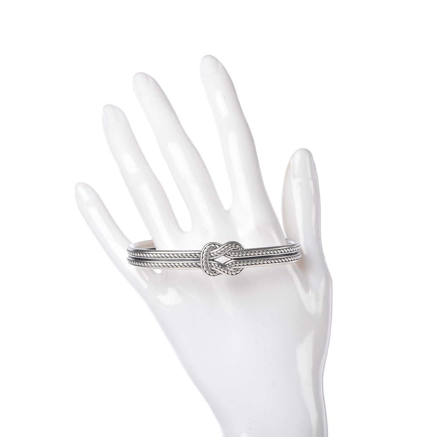 David Yurman Sterling Silver Reef Knot Cuff Bracelet 2 of 4