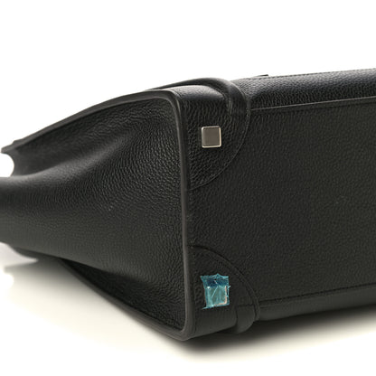 Celine Drummed Calfskin Micro Luggage Black 8 of 12