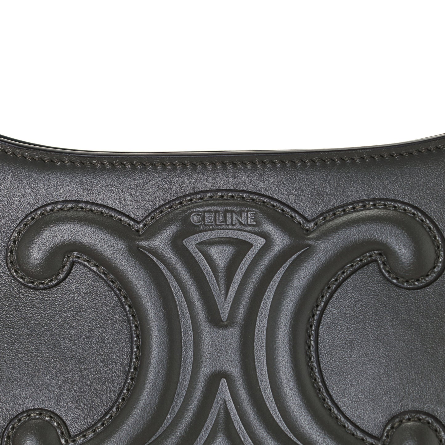 Smooth Calfskin Cuir Triomphe Shoulder Bag Grey
