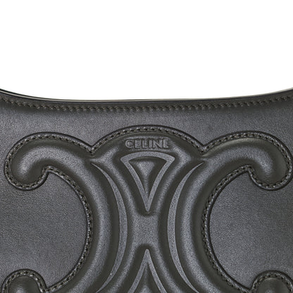 Celine Smooth Calfskin Cuir Triomphe Shoulder Bag Grey 6 of 10