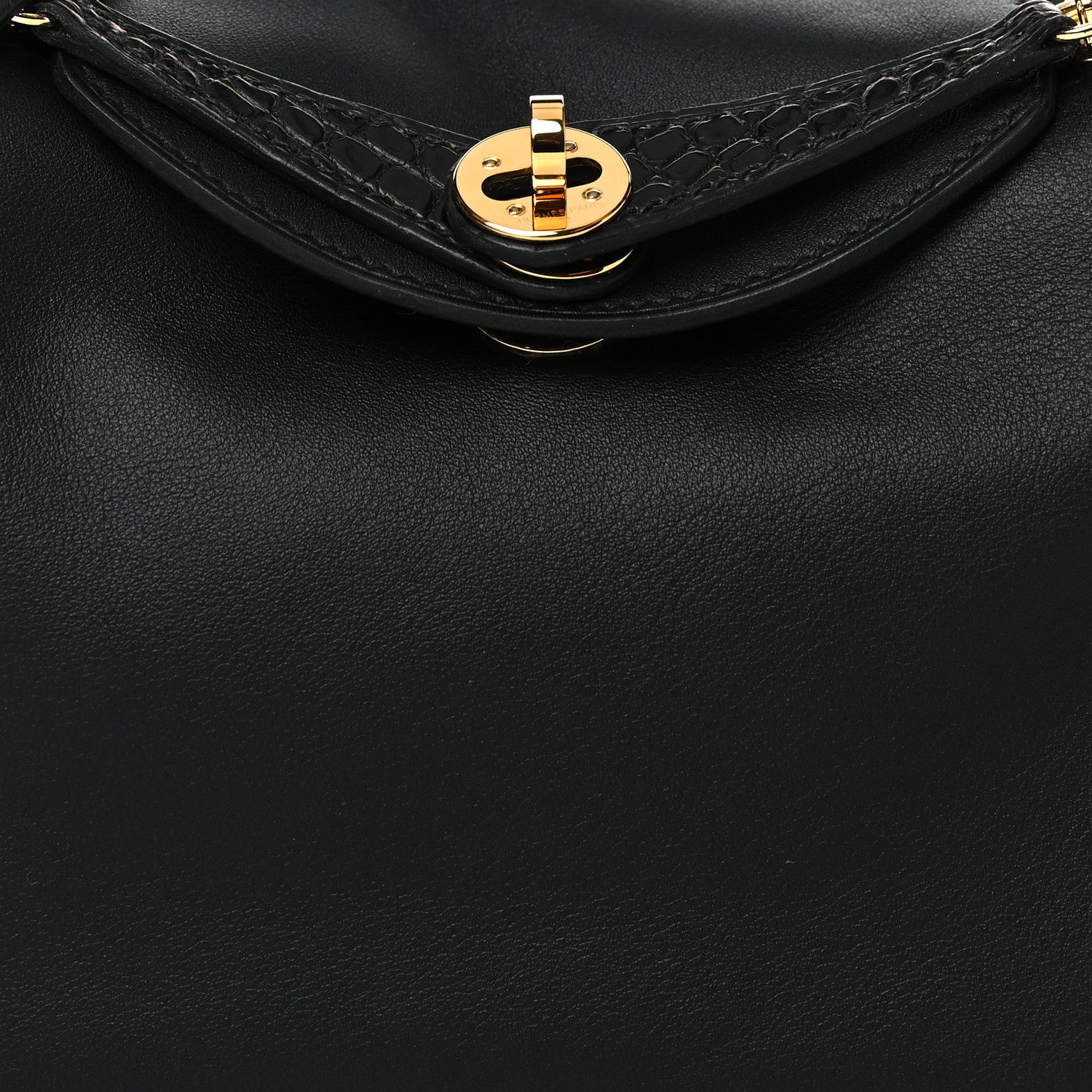 Hermes Swift Matte Alligator Mini Touch Lindy 20 Black 8 of 11