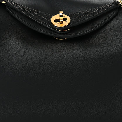 Hermes Swift Matte Alligator Mini Touch Lindy 20 Black 8 of 11