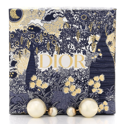 Christian Dior Pearl Mise En Dior Tribal Earrings Gold 5 of 5
