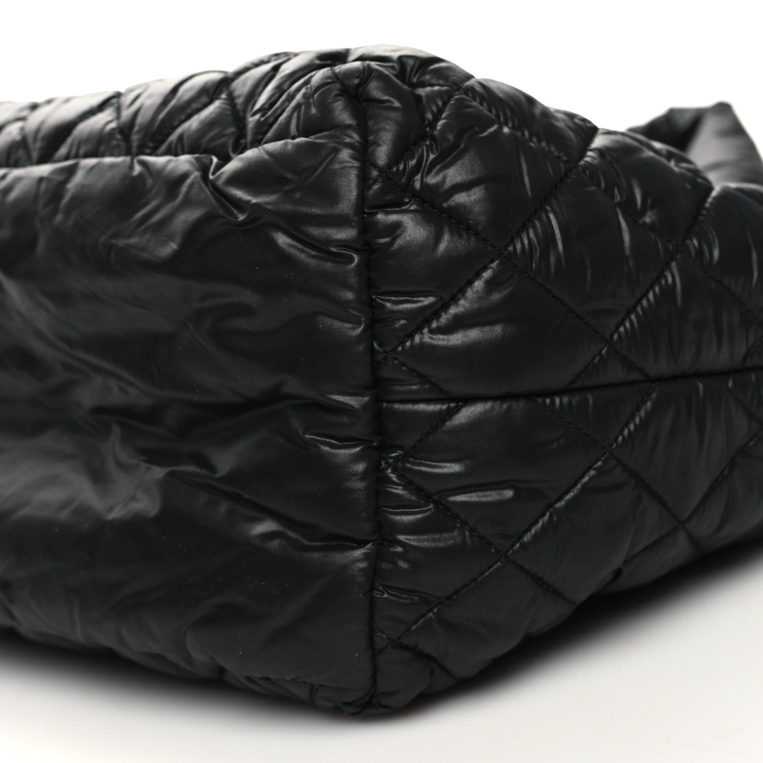 Chanel Nylon Quilted Small Coco Cocoon Tote Black 10 of 10