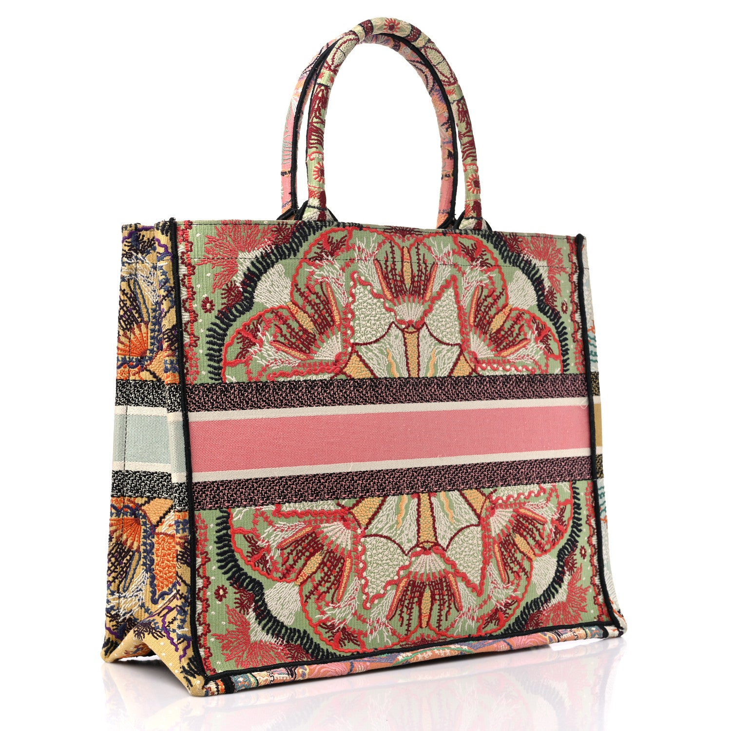 Christian Dior Canvas Embroidered Large In Lights Book Tote Multicolor 3 of 14