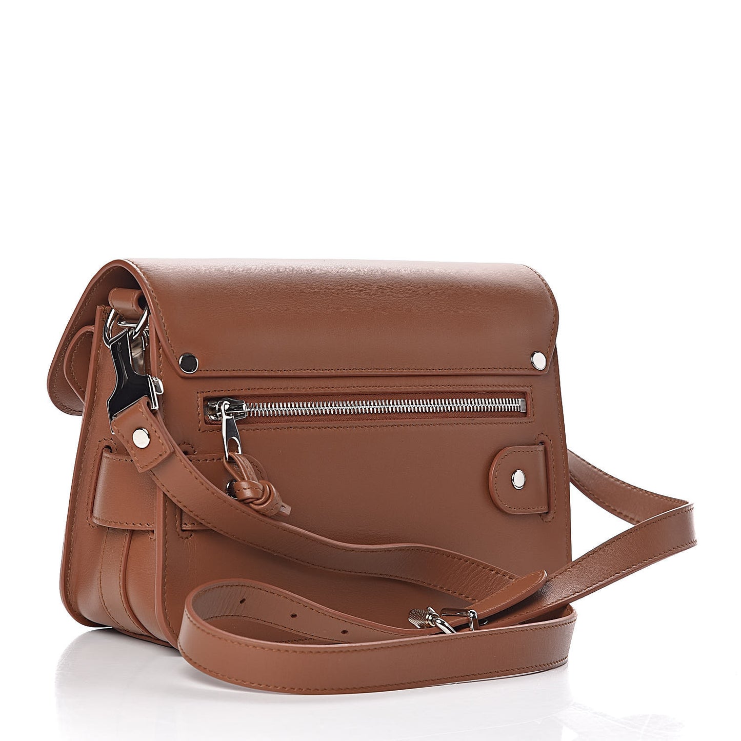 Smooth Calfskin Mini PS11 Classic Shoulder Bag Nice Tan