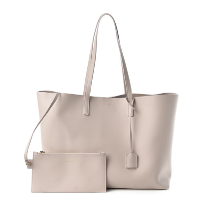 Saint Laurent Calfskin Large Shopping Tote Natural 1 of 9