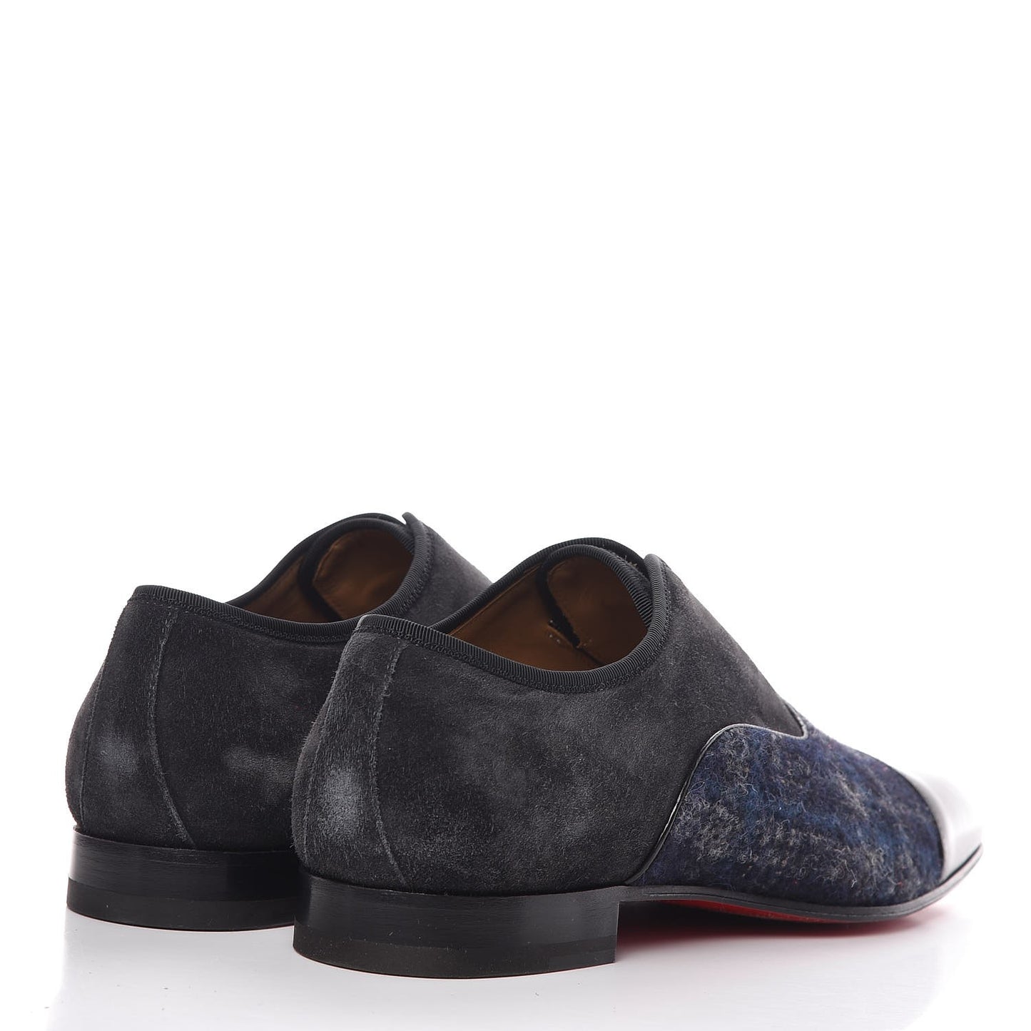 Mens Suede Wool Alpha Male Flat Loafers 42 Black