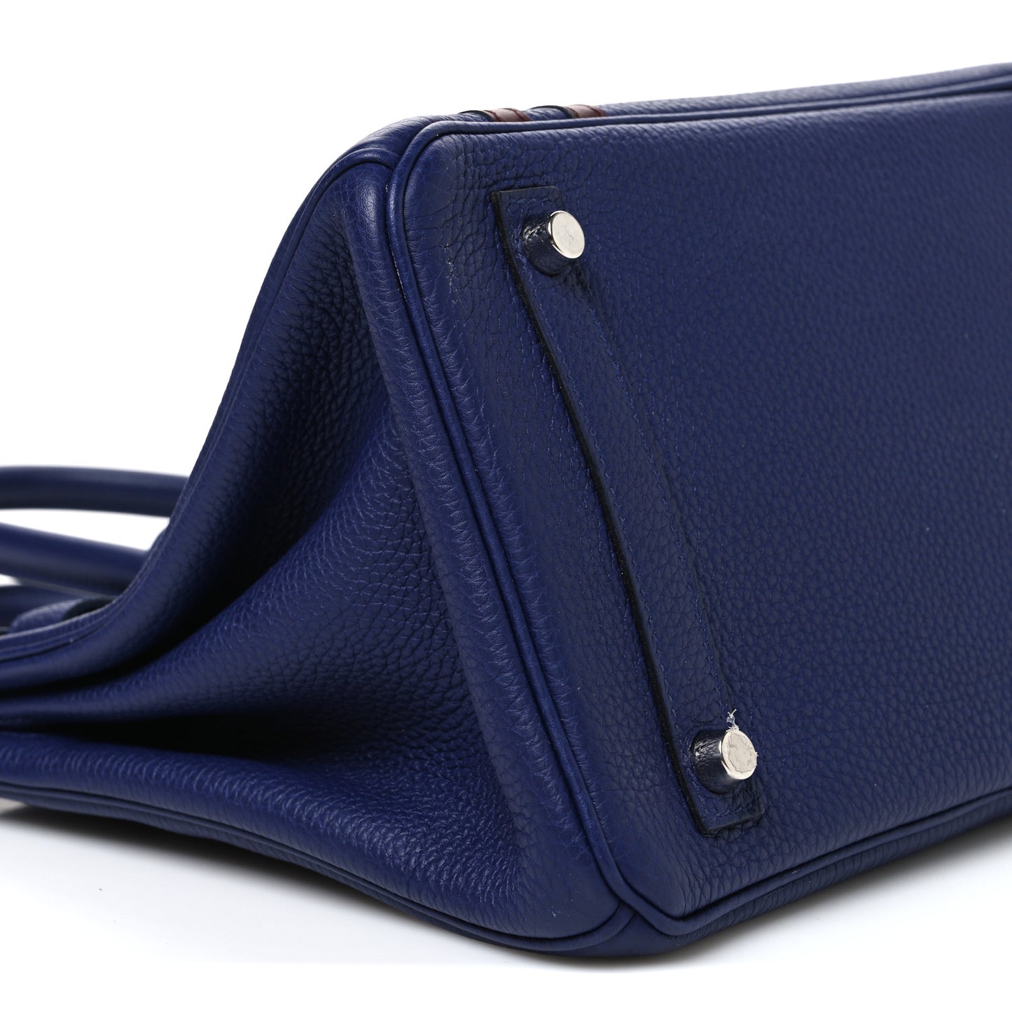 Togo Swift Officier Birkin 30 Bleu Encre Rouge H