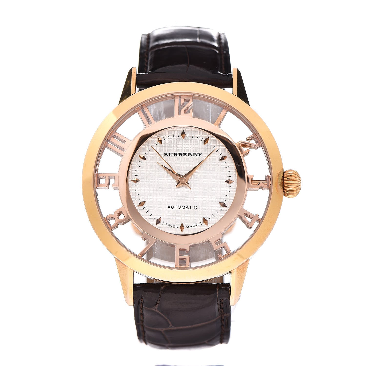 Burberry Stainless Steel Alligator 42mm 150th Anniversary Automatic Watch BU1800 1 of 8