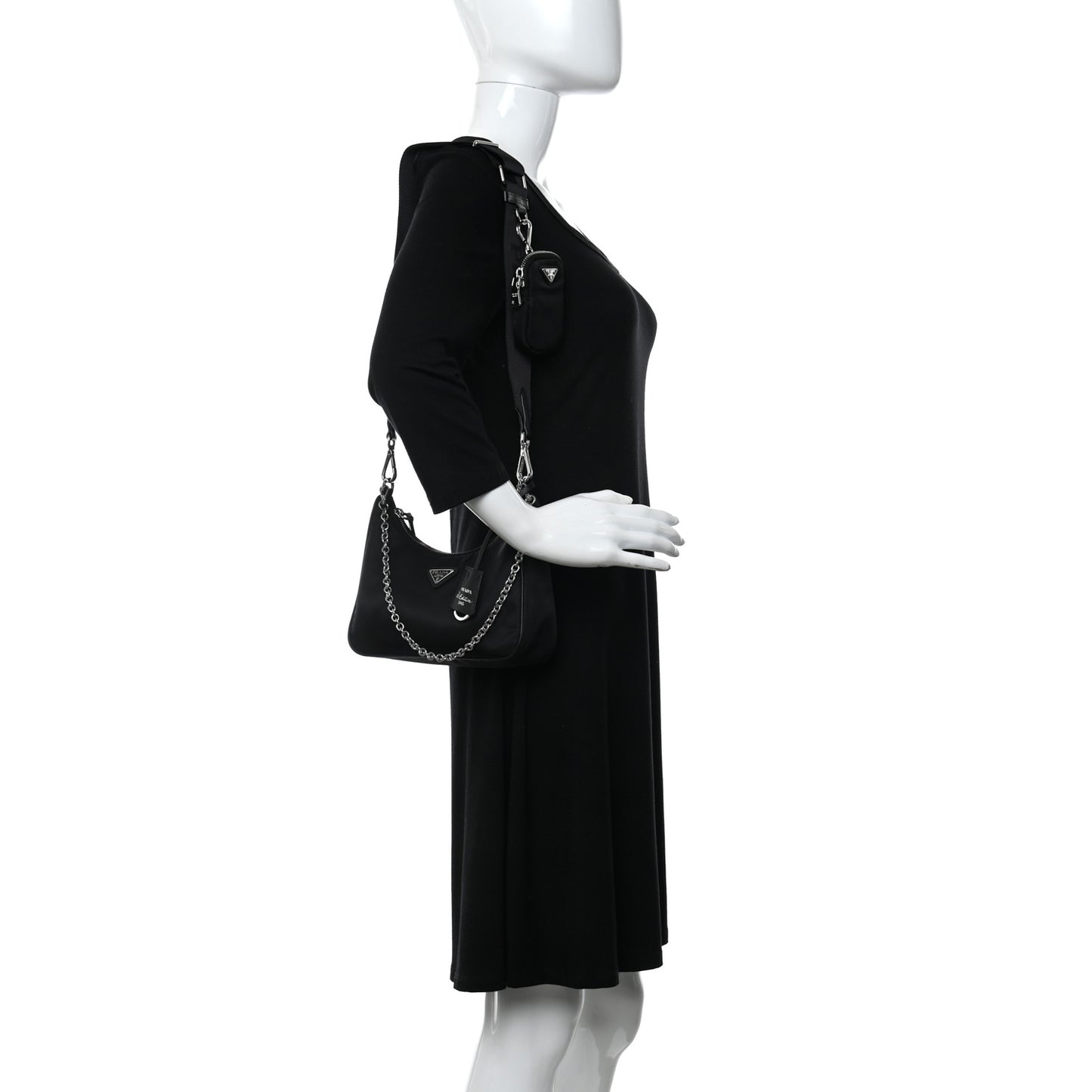 Nylon Re-Edition 2005 Shoulder Bag Black