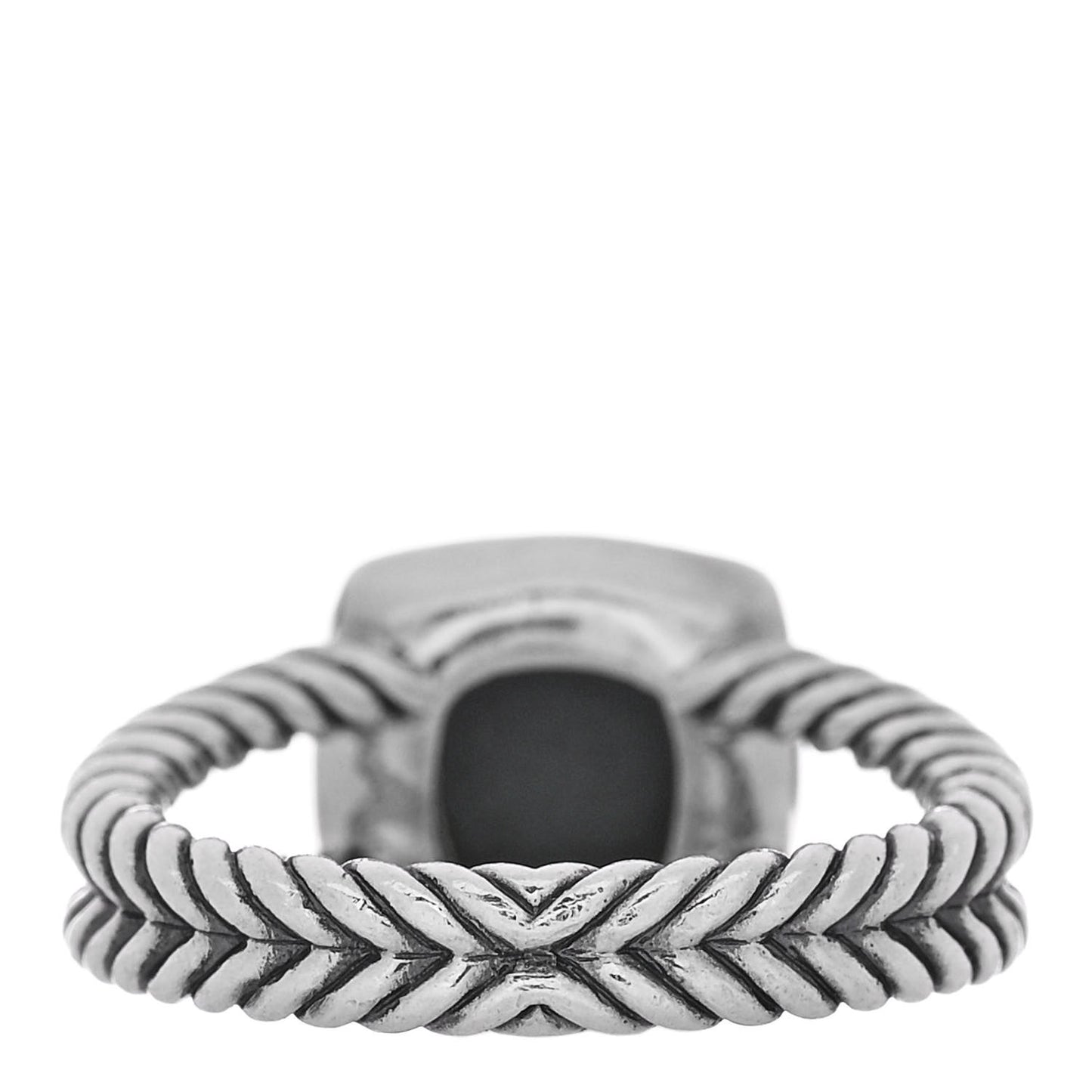 Sterling Silver Diamond Black Orchid 7mm Petite Albion Ring 54 7