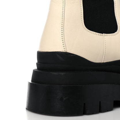 Bottega Veneta Calfskin The Tire Chelsea Boots 38.5 Sea Salt Black 11 of 12