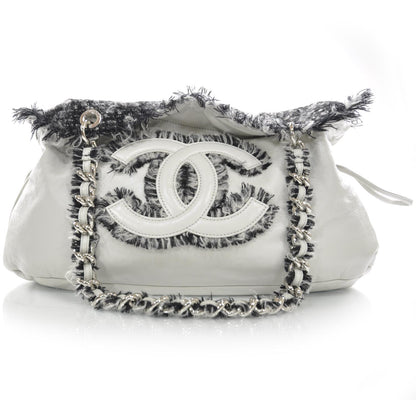 Chanel Lambskin Drawstring Tweedy Tote 1 of 9