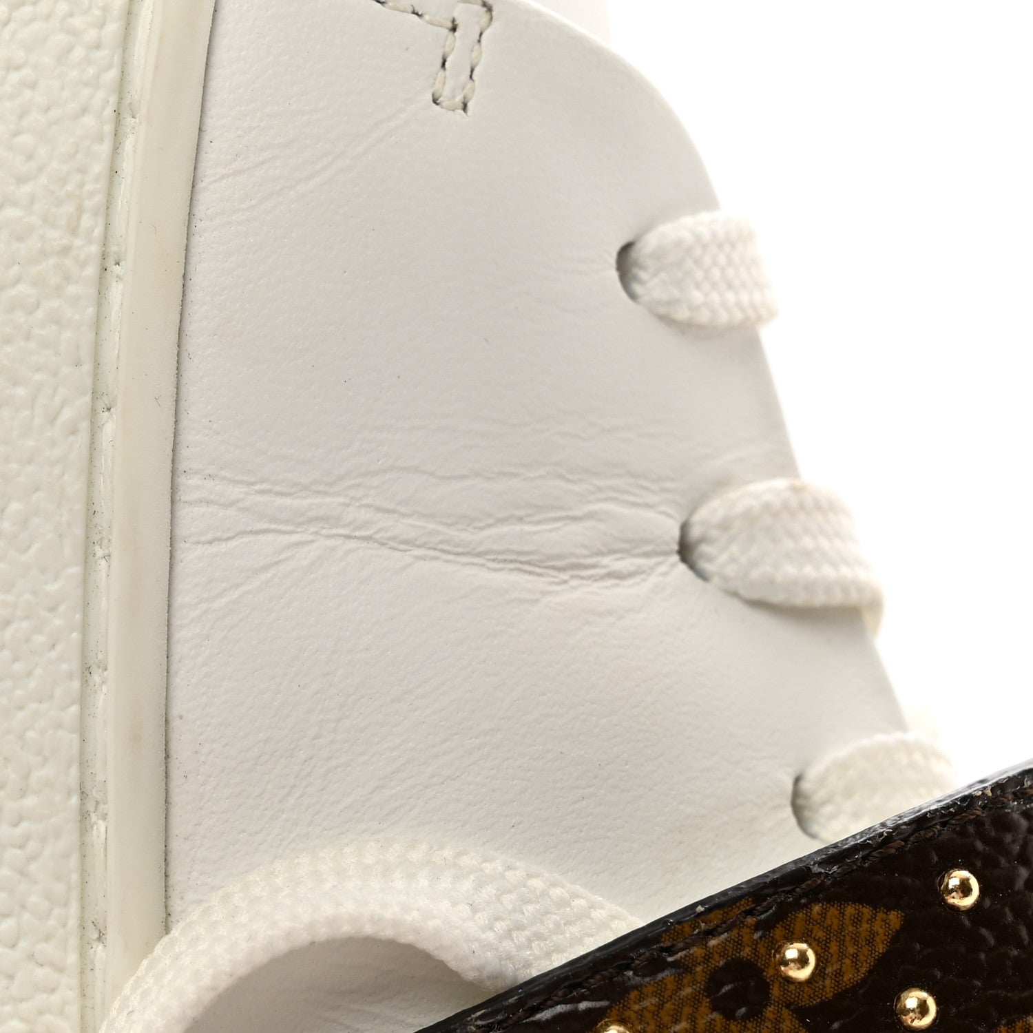 Louis Vuitton Calfskin Monogram Studded Frontrow Sneaker 38 12 of 14