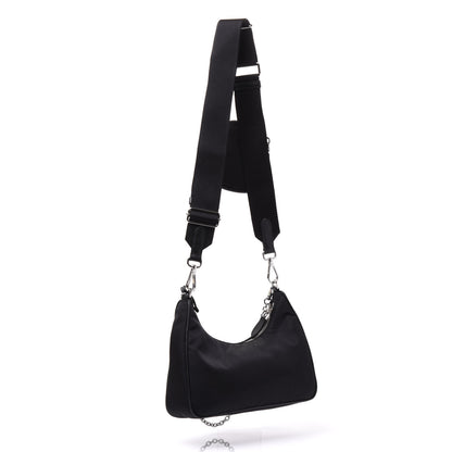 Prada Nylon Re-Edition 2005 Shoulder Bag Black 2 of 8