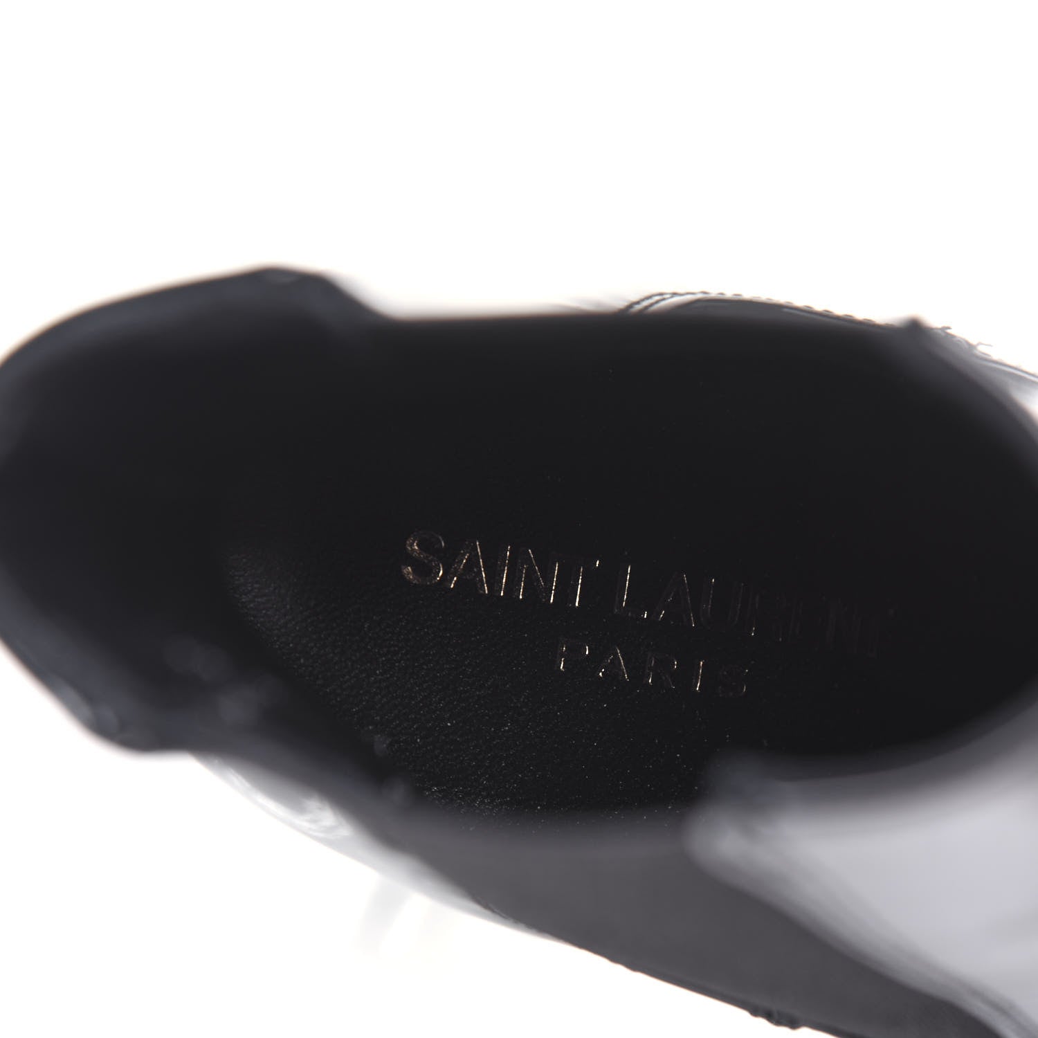 Saint Laurent Patent Opyum Ankle Booties 36 Black 7 of 8