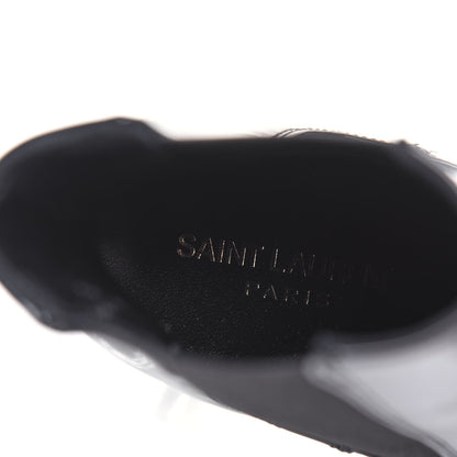 Saint Laurent Patent Opyum Ankle Booties 36 Black 7 of 8